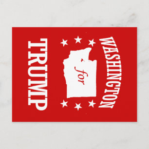 WASHINGTON FOR TRUMP POSTCARD