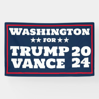 Washington for Trump Vance 2024 Banner