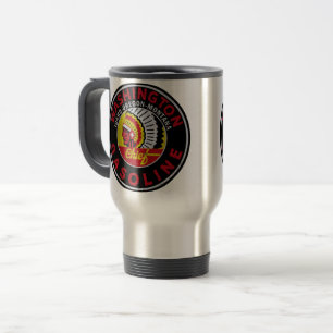 Washington Gasoline distressed vintage sign Travel Mug