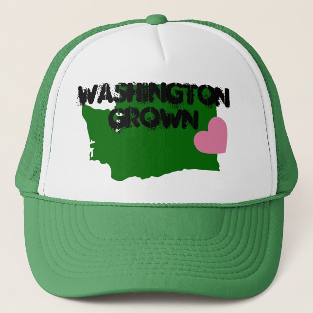 WASHINGTON GROWN TRUCKER HAT (Front)