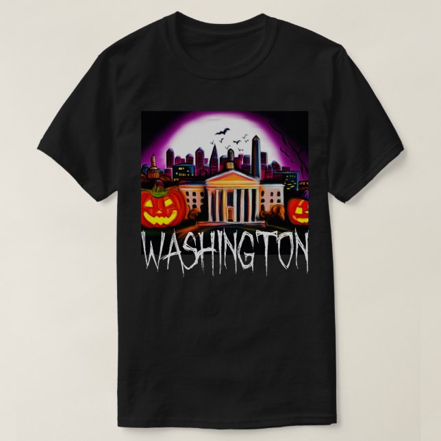 Washington Halloween style T-Shirt (Design Front)