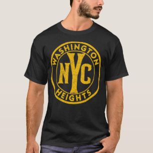 Washington Heights NYC Vintage Sign Distressed Amb T-Shirt