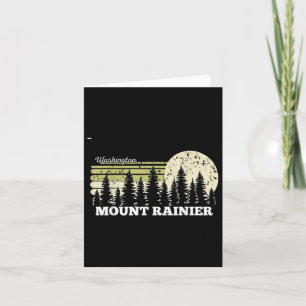Washington Hiking Mount Rainier Trees Nature Fores Card