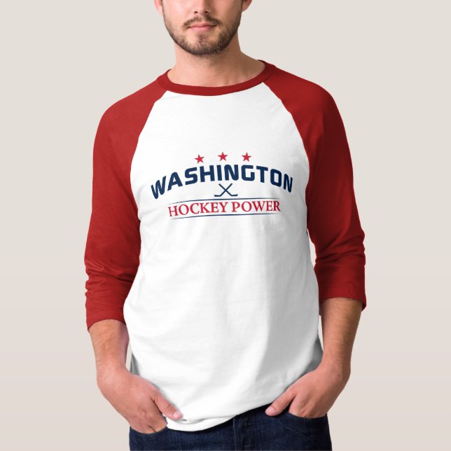 Washington Hockey Power Long Sleeve T-Shirt (Front)