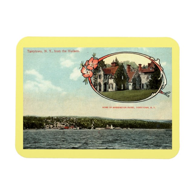 Washington Irving, Tarrytown, NY Vintage c1915  Magnet (Horizontal)