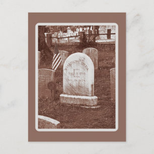Washington Irving's tombstone Postcard