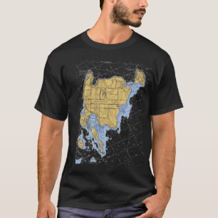 Washington Island, WI Nautical Chart T-shirt