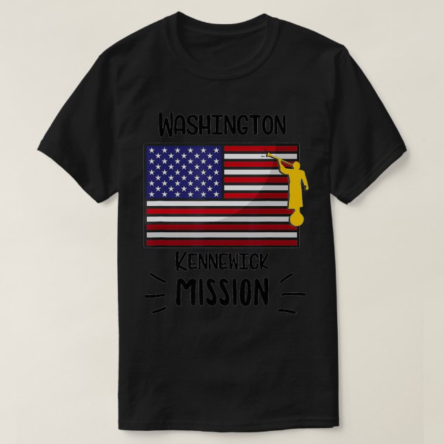 Washington Kennewick Mormon LDS Mission Missionary T-Shirt (Design Front)