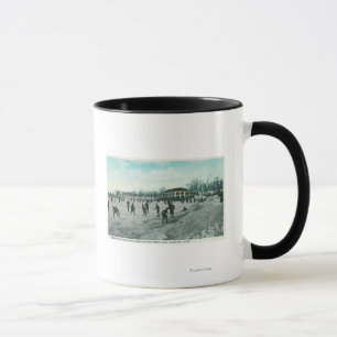 Washington Lake Park Ice Skating Scene Mug