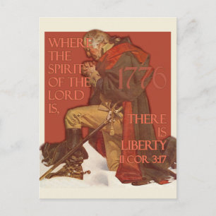 Washington- Liberty and the Spirit of the Lord Postcard