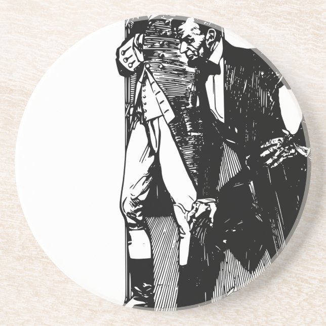 washington lincoln coaster (Front)