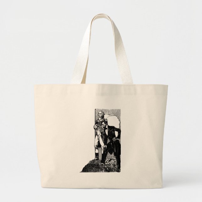 washington lincoln large tote bag (Front)