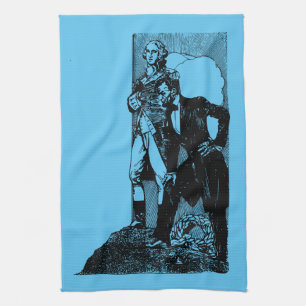 washington lincoln tea towel
