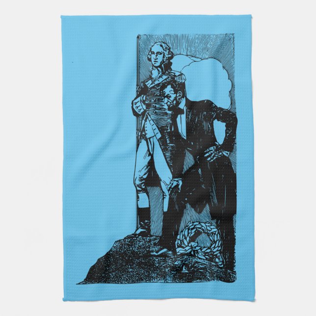 washington lincoln tea towel (Vertical)