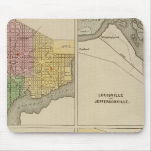 Washington Louisville and Jeffersonville Mouse Mat