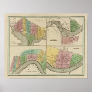 Washington Louisville and Jeffersonville Poster