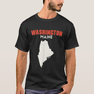 Washington Maine USA State America Travel Mainer T-Shirt