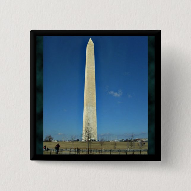 Washington Monument 15 Cm Square Badge (Front)