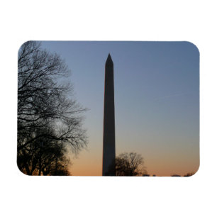 Washington Monument at Sunset in DC Magnet