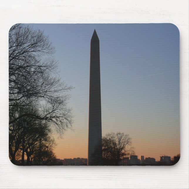Washington Monument at Sunset in DC Mouse Mat (Front)