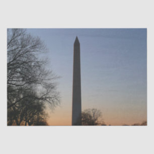 Washington Monument at Sunset in DC Tissue Paper