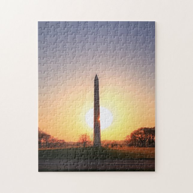 Washington Monument at Sunset Jigsaw Puzzle (Vertical)
