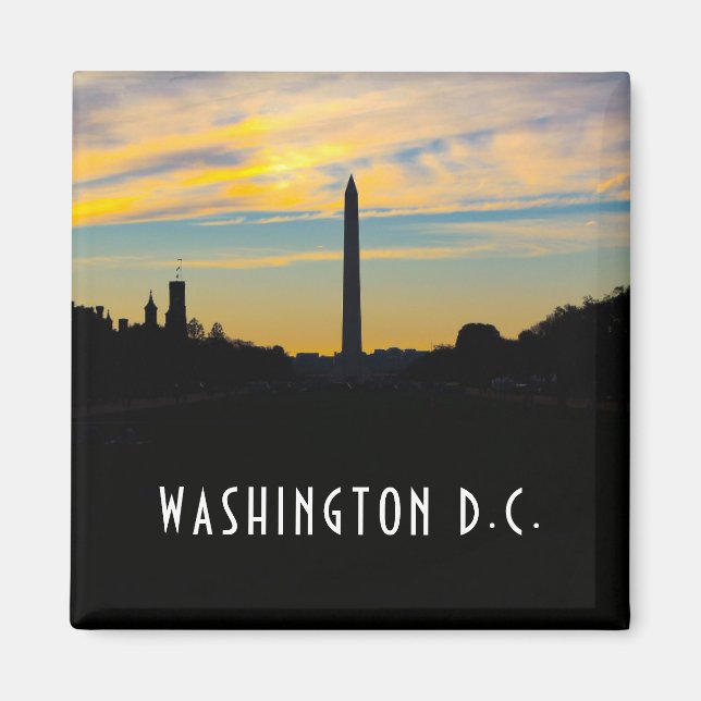 Washington Monument at Sunset  Magnet (Front)