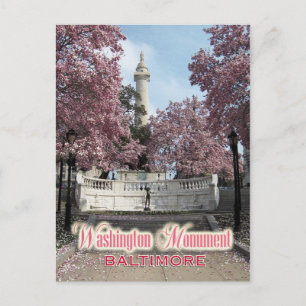 Washington Monument, Baltimore, Maryland Postcard