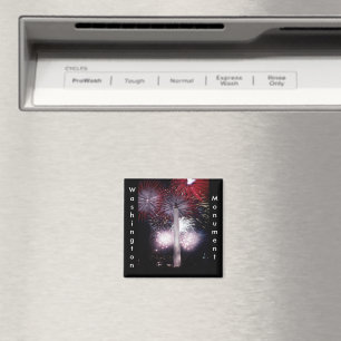 Washington Monument Fireworks Magnet