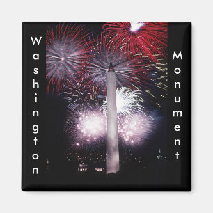 Washington Monument Fireworks Magnet