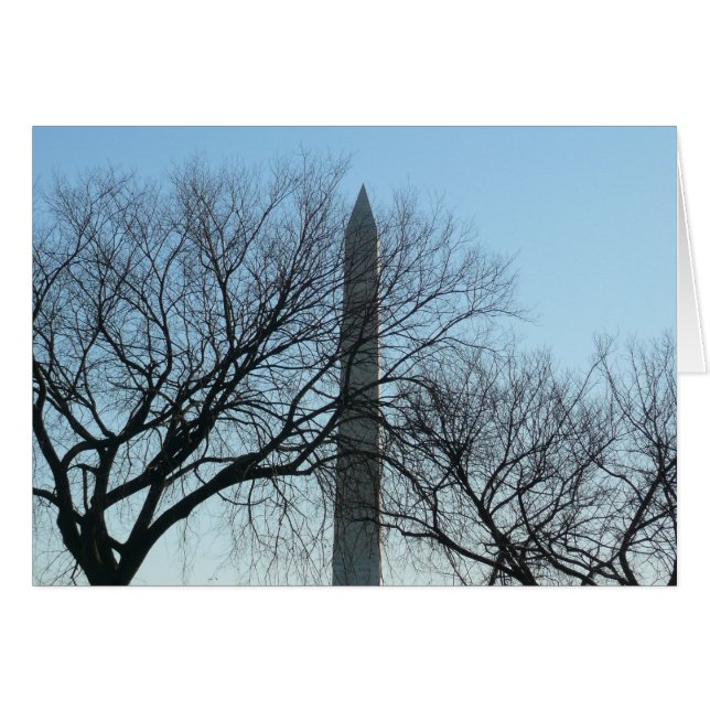 Washington Monument in Winter I Landscape (Front Horizontal)