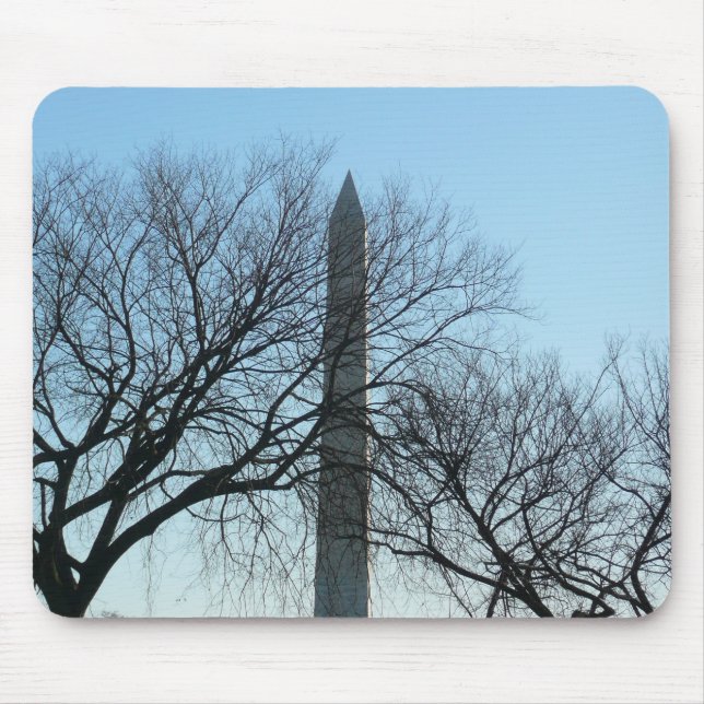 Washington Monument in Winter I Landscape Mouse Mat (Front)