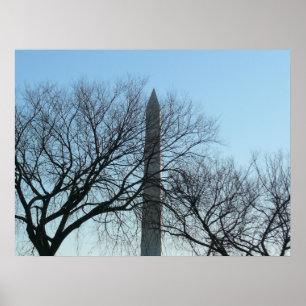 Washington Monument in Winter I Landscape Poster