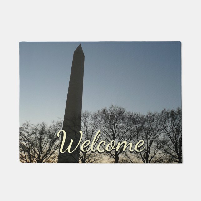 Washington Monument in Winter II Landscape Doormat (Front)