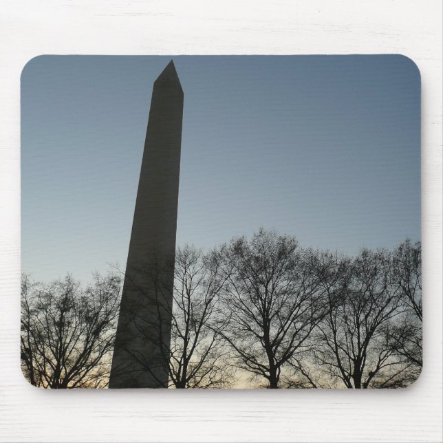 Washington Monument in Winter II Landscape Mouse Mat (Front)