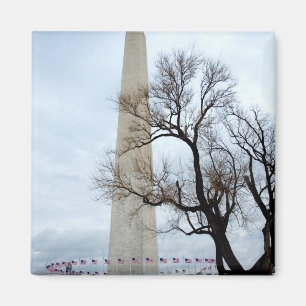 Washington Monument in Winter Magnet