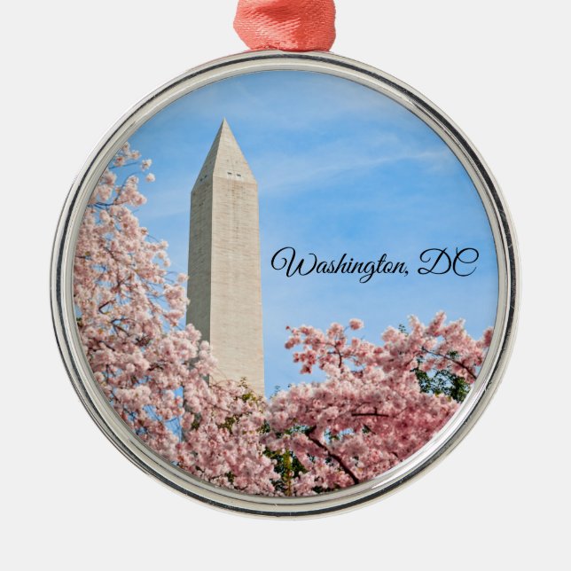 Washington Monument Metal Tree Decoration (Front)