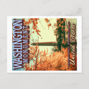 WASHINGTON MONUMENT - NATIONAL MALL WASHINGTON DC POSTCARD