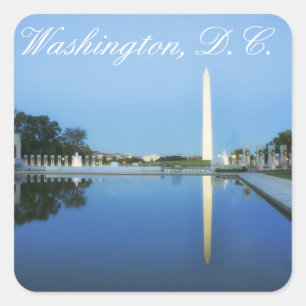 Washington Monument, Reflecting Pool, Washington Square Sticker