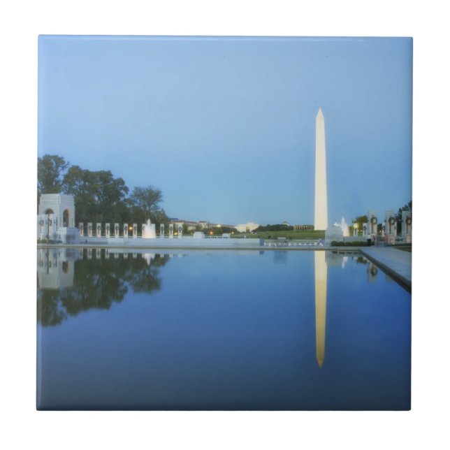 Washington Monument, Reflecting Pool, Washington Tile (Front)