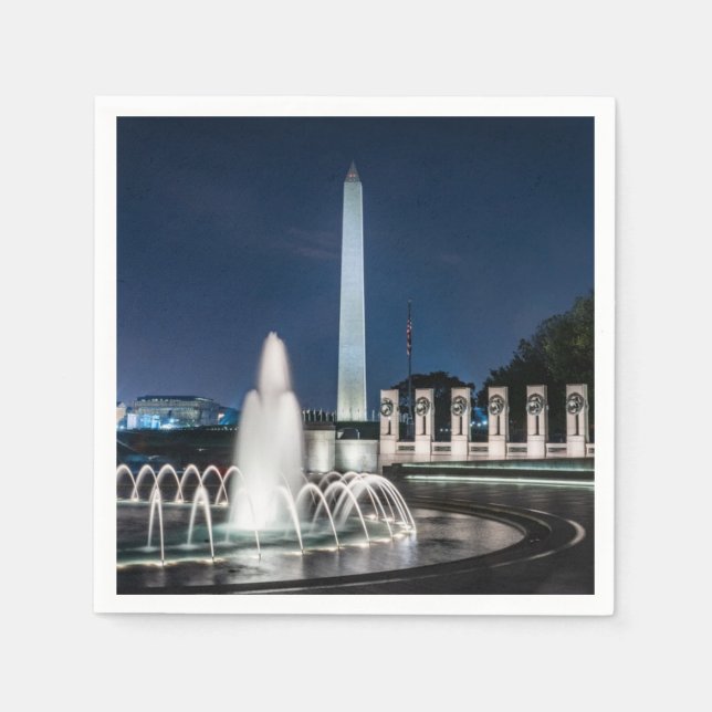 Washington Monument USA George Washington Napkin (Front)