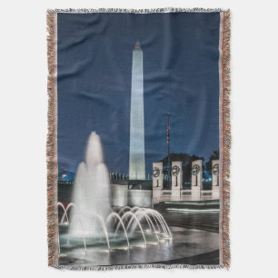Washington Monument USA George Washington Throw Blanket