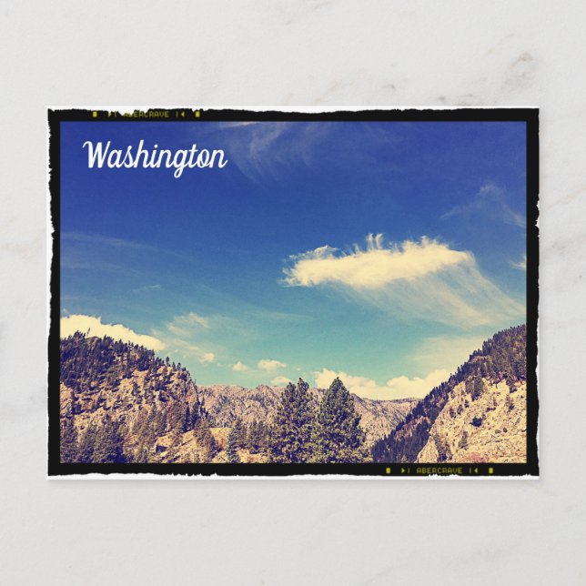 Washington Mountain Hills Postcard (Front)