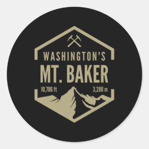 Washington Mt. Byker Classic Round Sticker