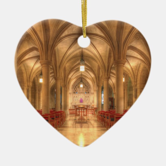 Washington National Cathedral Bethlehem Chapel Ceramic Tree Decoration (Front)