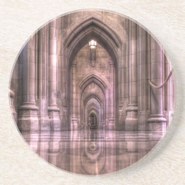 Washington National Cathedral Reflections Coaster (Front)