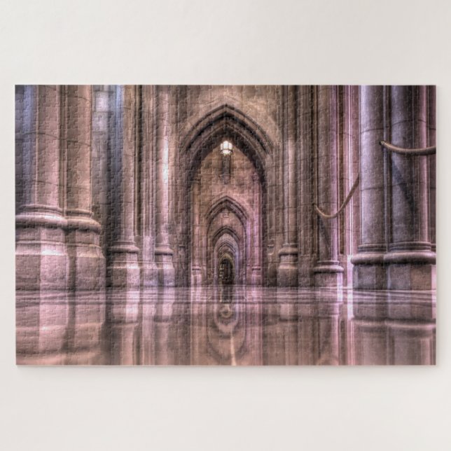 Washington National Cathedral Reflections Jigsaw Puzzle (Horizontal)