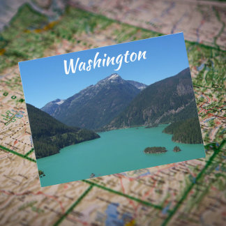 Washington North Cascades Diablo Lake Travel Postcard