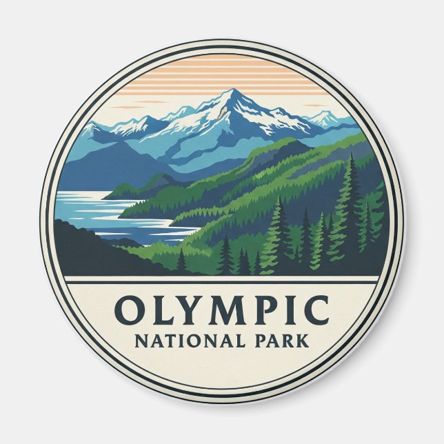 Washington olympic national park travel magnet (Front)