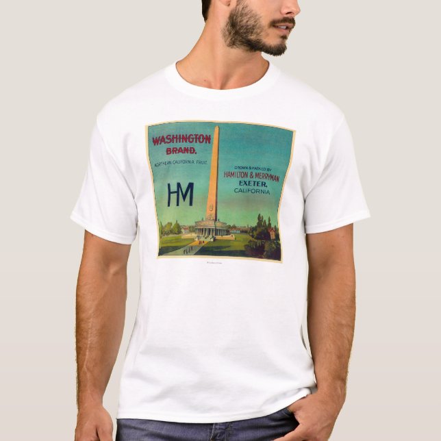 Washington Orange LabelExeter, CA T-Shirt (Front)